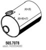 RENAULT 7420554000 Middle-/End Silencer